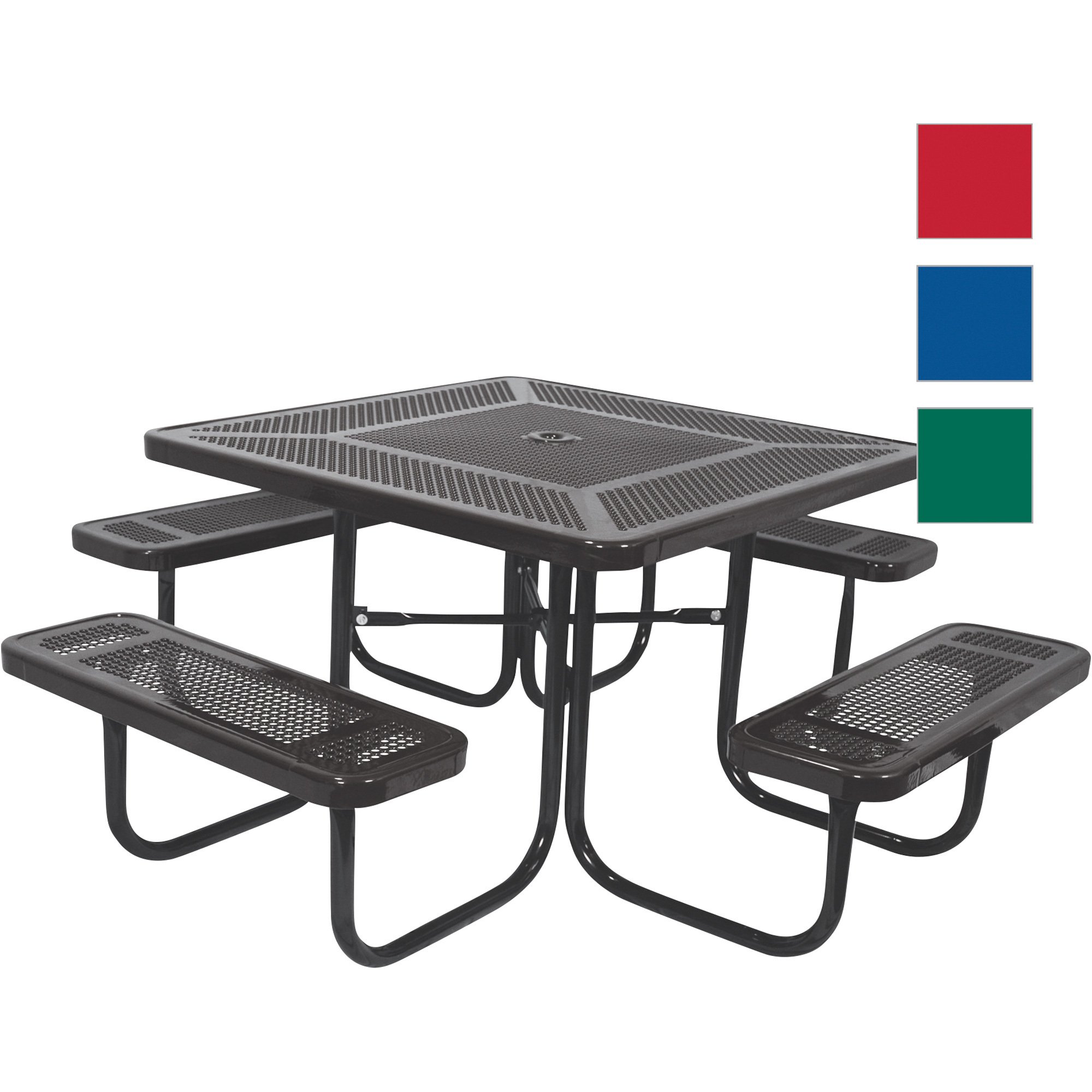 UltraSite 4-Seat, 46in. Perforated Square Picnic Table